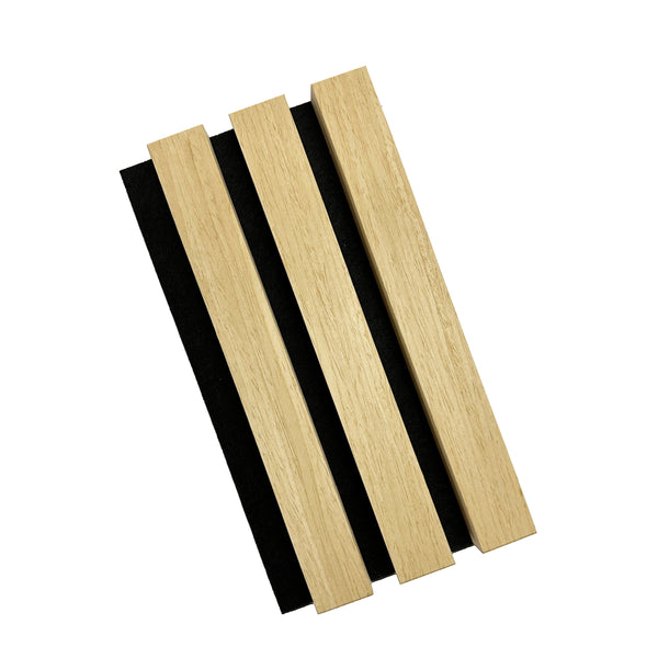 Light Ash Acoustic Slat Wall Panel - Sulcado Sample