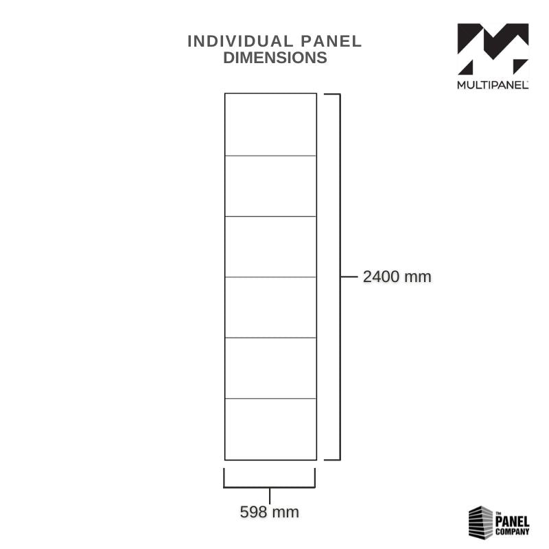 Multipanel Taupe Grey Large Tile Effect Shower Panel