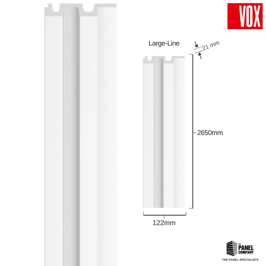 Vox Linerio White Slat Panel | The Panel Company