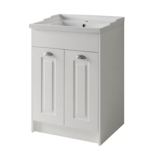 Kartell Astley 600mm 2 door unit & Basin Matt White