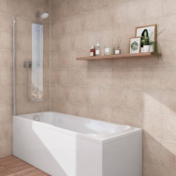 Stone Beige Bevelled Tile Effect Wall Boards | Panel Co