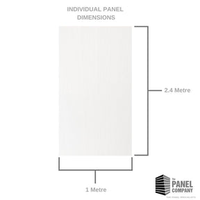 Brushed White PVC Shower Panels | The Panel Company