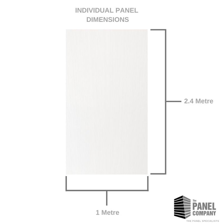 Brushed White PVC Shower Panels | The Panel Company