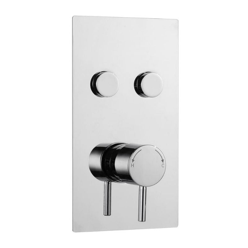 Plan Twin Push Button Concealed Thermo Shower Valve | The Panel Co ...