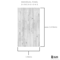 Buy Light Grey Oak 1.0m x 2.4m Shower Panel | The Panel Company