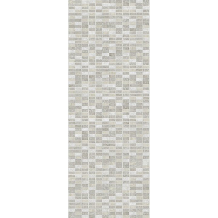 Neutral tone mosaic tile texture, modern kitchen backsplash design, elegant bathroom wall tiling, seamless geometric pattern, contemporary interior decor, stylish gray square tiles background
